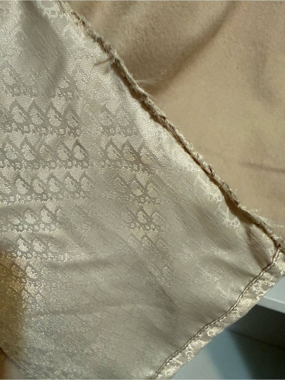 Christian DIOR Beige Pinafore Mini Dress with Pleated Side (12A)See Measurements - Picture 15 of 16